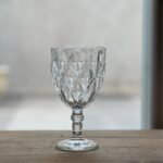 Set x6 Copas Labradas Rombo Transparentes