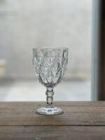 Set x6 Copas Labradas Rombo Transparentes