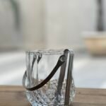 Hielera de vidrio transparente con rombos 900 ml