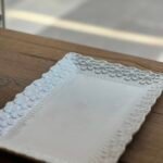 Bandeja flor porcelana