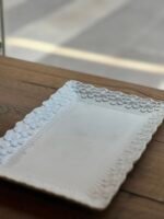 Bandeja flor de porcelana