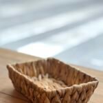 Panera rectangular de fibra natural 20x6 cm