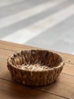 Panera ovalada de fibra natural – diámetro 20 cm, alto 7 cm