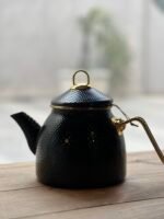 Pava enlosada negra con detalles dorados – 2,8 litros - Image 2