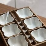 Set x6 copetineros de porcelana