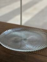 Bandeja de vidrio diseño espiral