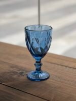 Set x6 Copas Labradas Blue