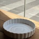 Tartera de cerámica redonda 28 cm – Blanco