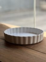 Tartera de cerámica redonda 28 cm – Blanco - Image 4