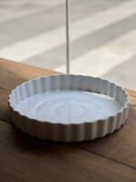 Tartera de cerámica redonda 28 cm – Blanco - Image 5