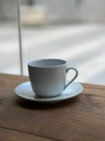 Taza Mug 500 ml + Plato Tsuji Línea Recta – Set x2 Blanco - Image 3