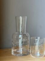 Jarra de Agua de Noche con Vaso – Transparente - Image 2
