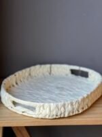 Bandeja ovalada Vinh White