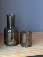 Jarra de Agua de Noche con Vaso – Color Gris - Image 4