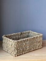 Canasta Organizador Seagrass – Mimbre para Baño y Cocina 25x16x12 cm - Image 2