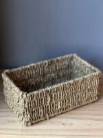 Canasta Organizador Seagrass – Mimbre para Baño y Cocina 25x16x12 cm - Image 3