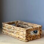 Canasto Organizador de Mimbre Seagrass Jacinto 25 x 16 cm