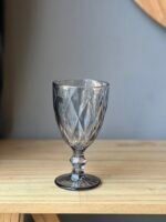 Set x6 Copas Labradas Rombo Color Humo - Image 2