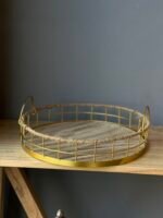 Bandeja Jaipur Circular – Madera y Hierro - Image 2