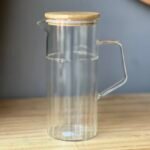 Jarra de Vidrio Capri con Tapa de Bamboo – 1.5 L