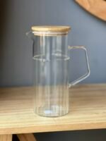 Jarra de Vidrio Capri con Tapa de Bamboo – 1.5 L