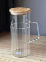 Jarra de Vidrio Capri con Tapa de Bamboo – 1.5 L - Image 2