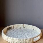 Bandeja Circular Vinch White 25 x 5 cm