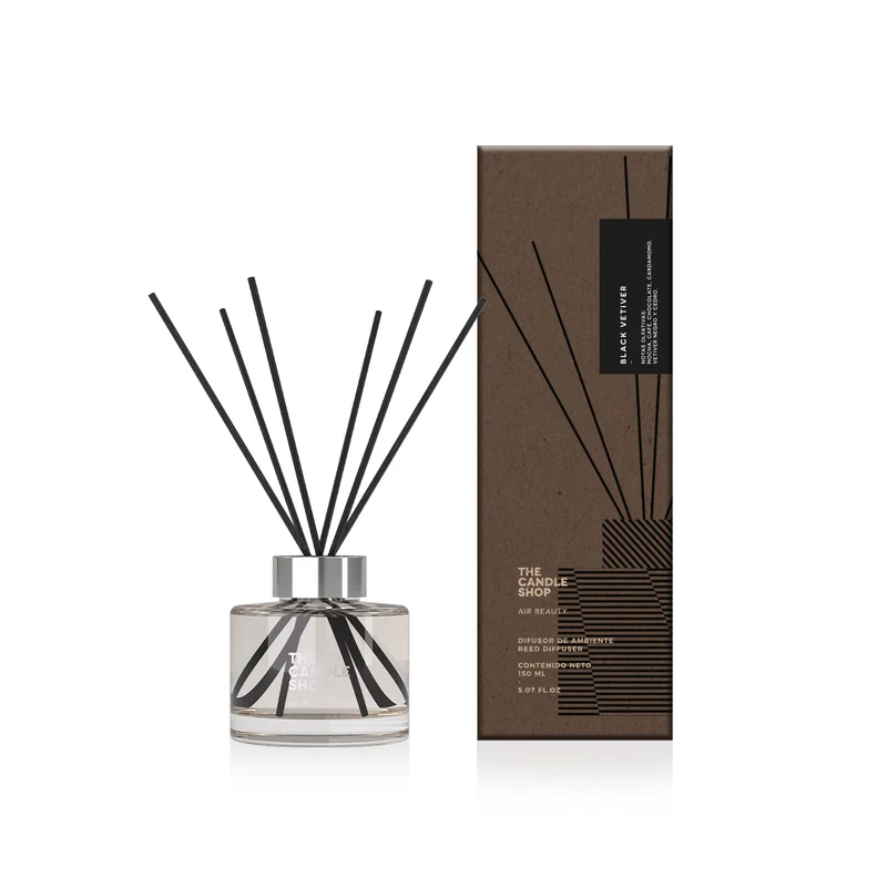 IMG_2285 Difusor Glossy Black Vetiver 150 ml – The Candle Shop - Imagen 1